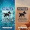 Signmission Dogs In Yard No Trespassing OSHA Notice Sign, Plastic, 7in W x 10in L, 2PK OS-2PACK-NS-P-710-V-11441 - alternate 2